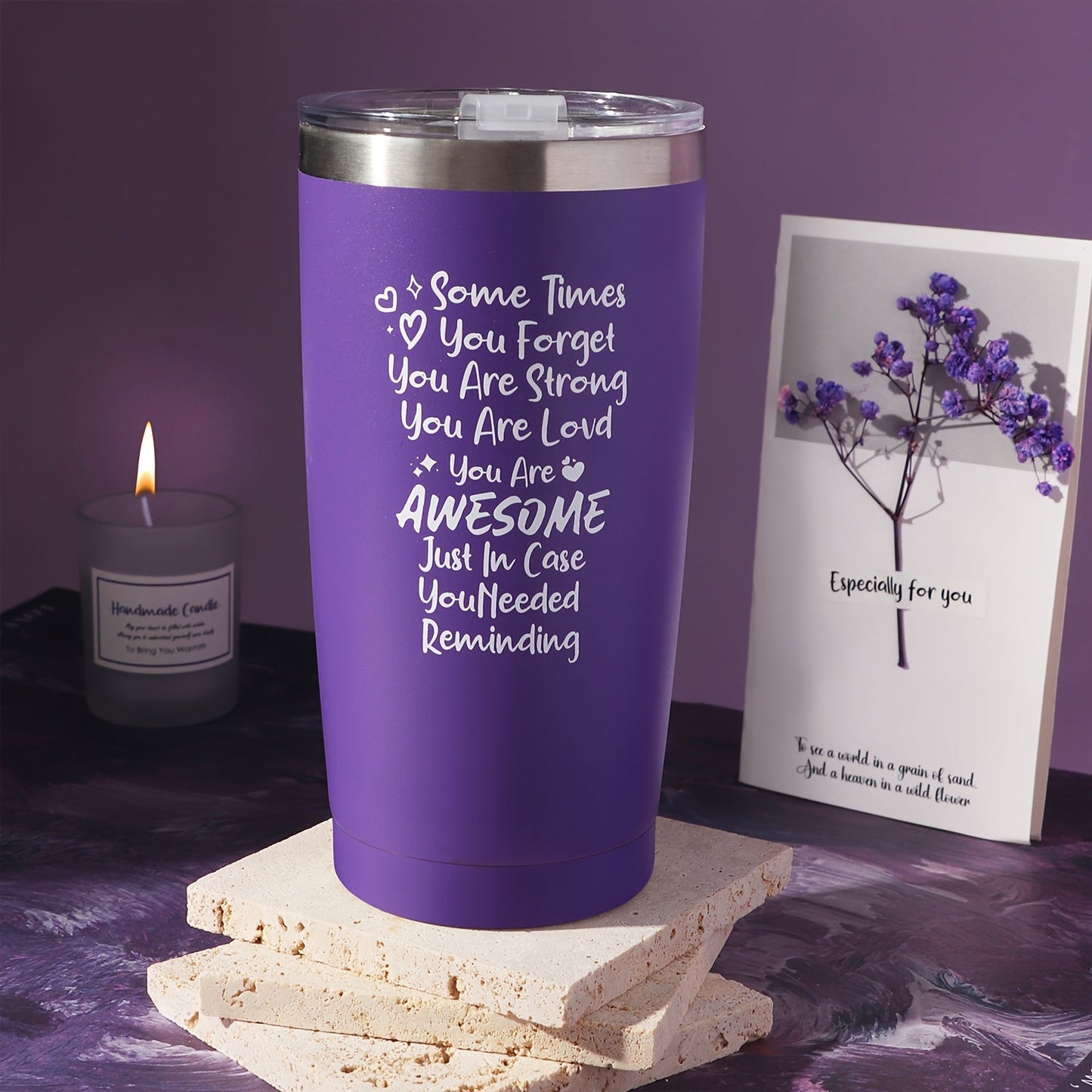 Crystal Bath Purple Salt Gift Set Lavender