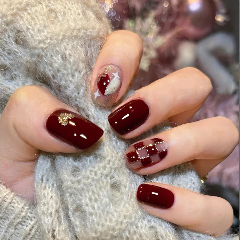 Charming Pink Flame Long Ballet Press-On Nails