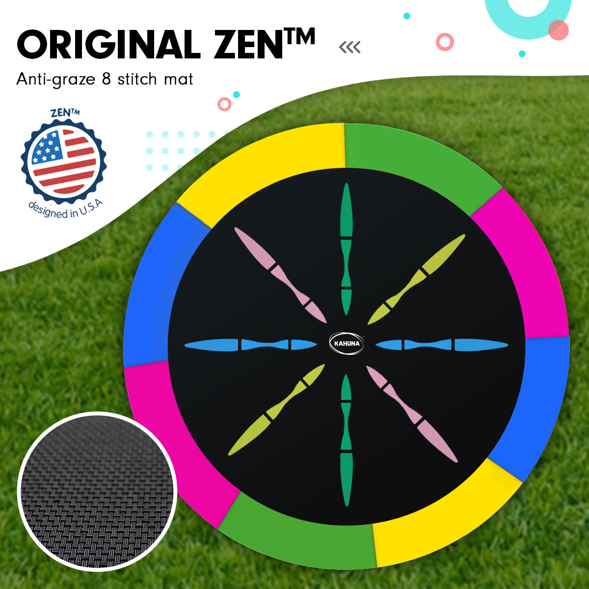 NNEDPE Kahuna Rainbow 14ft Trampoline